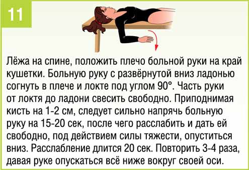 Комплекс 4-1. Лечебные упражнения при артрозе плечевых суставов